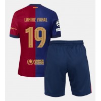 Dječji Nogometni Dres Barcelona Lamine Yamal #19 Domaci 2024-25 Kratak Rukav (+ Kratke hlače)